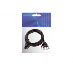 OMNITRONIC Snake cable 8xRCA/8xJack mono 15m